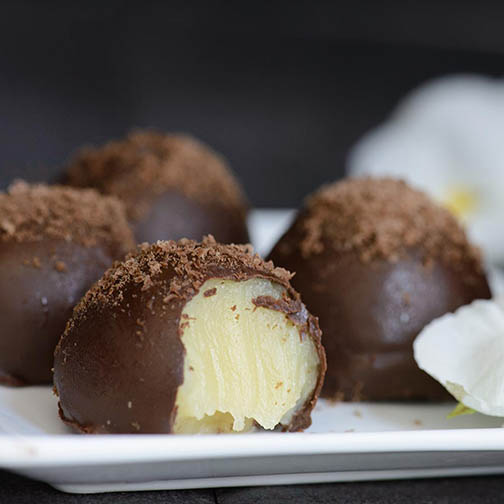 Champagne Chocolate Cale Ball Truffles Recipe Photo [1]