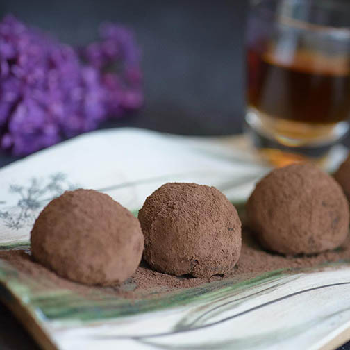 Cocoa Dusted Chocolate Truffles Recipe | Gourmet Food Store Photo [1]