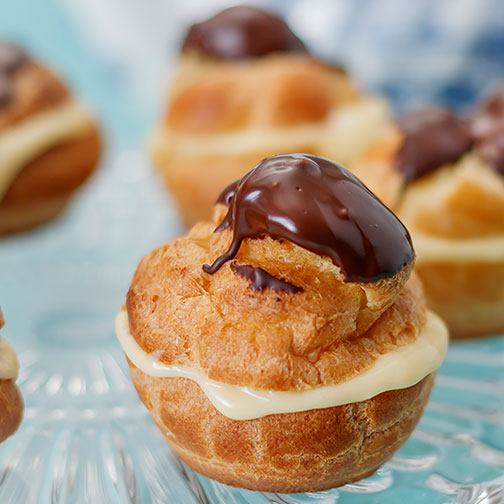 Cream Puff Recipe with Chocolate Glaze Photo [1]