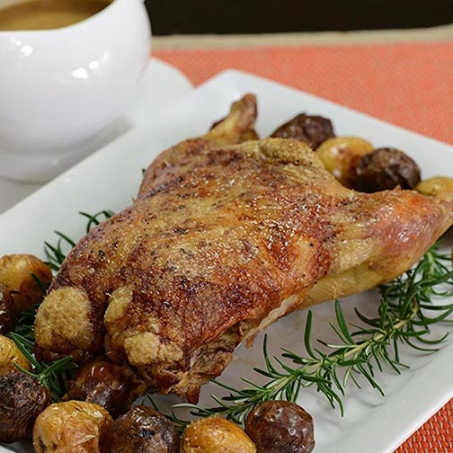 French Cuisine At Home: Roast Duck With New Potatoes Recipe Photo [1]