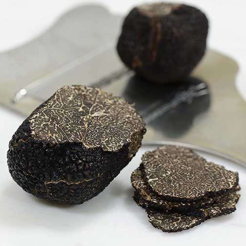 Fresh Black Winter Truffles from Italy with Cuts Photo [1]