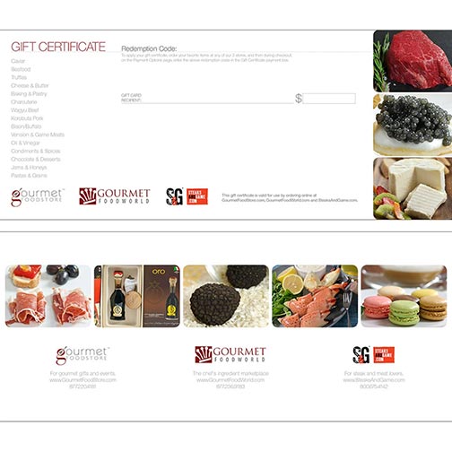 Gourmet Food Store Gift Certificate Photo [1]