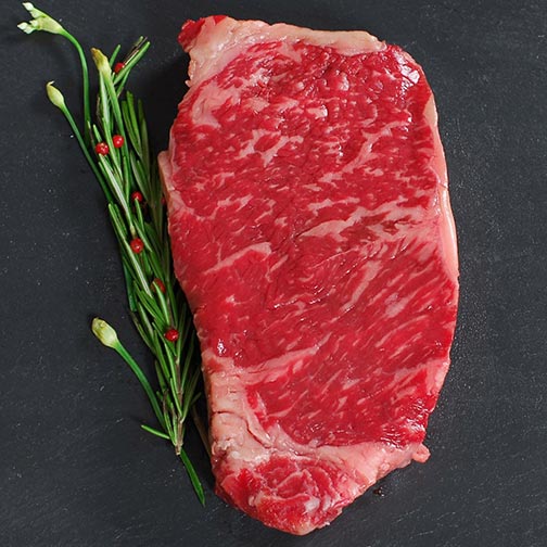 Wagyu Beef New York Strip Steaks - MS 5/6 Photo [1]