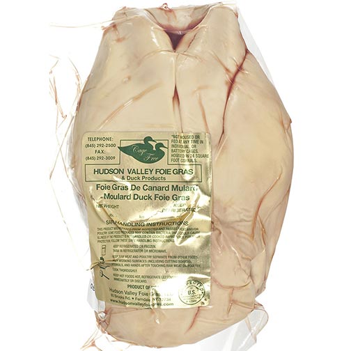 Whole Lobe of Fresh Duck Foie Gras - Grade A - Flash Frozen Photo [1]