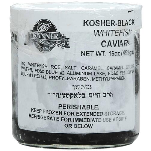 Kosher Black Whitefish Caviar - Orthodox Union Photo [1]