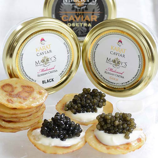 Osetra and Osetra Karat Caviar Taster Set Photo [1]