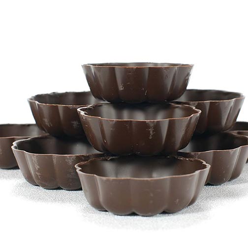 Dark Turban Chocolate Cup, Fluted - 2.5 Inch Photo [1]