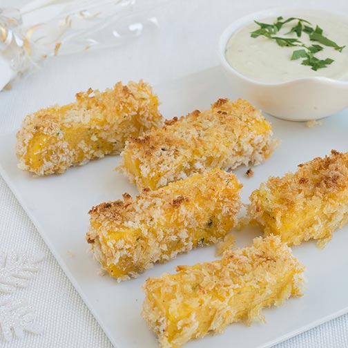 Polenta Fingers With Gorgonzola Cream Cheese Dip Recipe Photo [1]