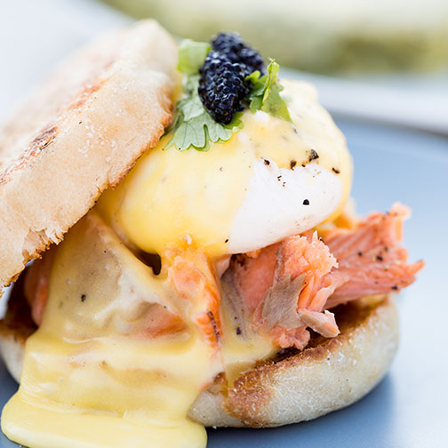 Smoked Salmon Eggs Benedict  | Gourmet Food Store Photo [1]