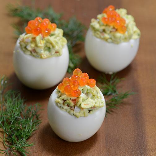 Smoked Salmon and Avocado Lime Deviled Eggs Recipe Photo [1]