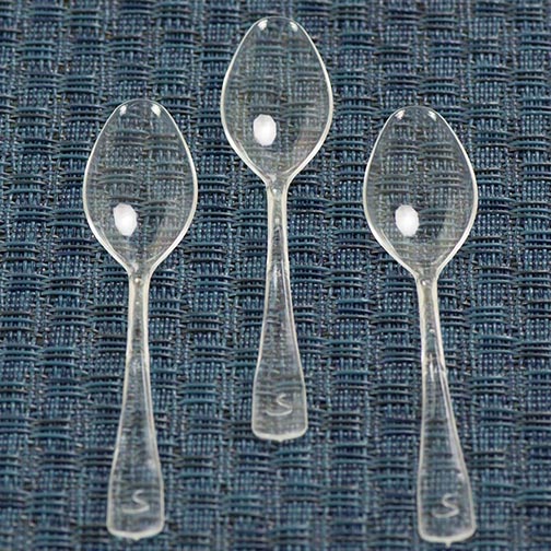 Spoons - Transparent Cristal Clear Plastic Photo [1]