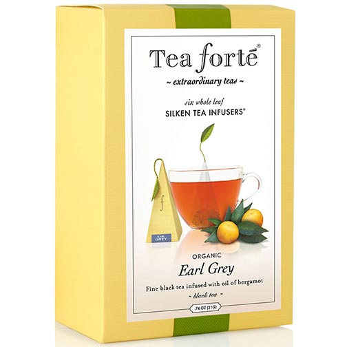 Tea Forte Earl Grey Black tea - Pyramid Box, 6 Infusers Photo [1]