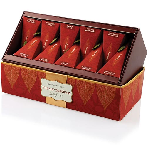 Tea Forte Warming Joy Collection - Ribbon Box, 20 Infusers Photo [1]