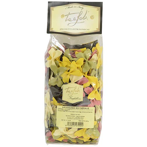 5 Flavored Large Farfalle Pasta Photo [1]