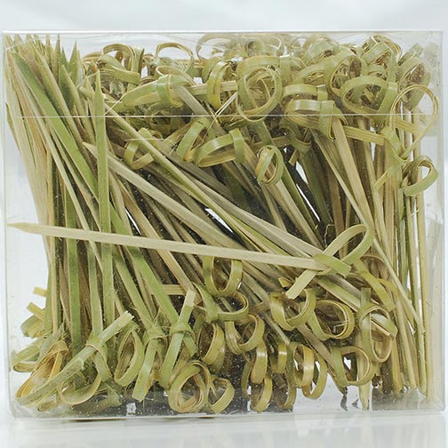 Bamboo Knotted Skewers - 3 Inch Photo [1]