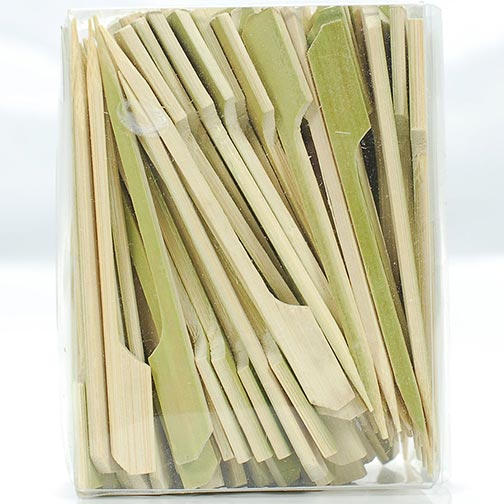 Bamboo Paddle Skewers - 3.5 Inch Photo [1]