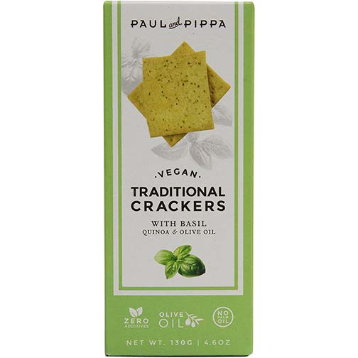 Traditional Crackers with Basil, Quinoa and Olive Oil, Vegan Photo [1]