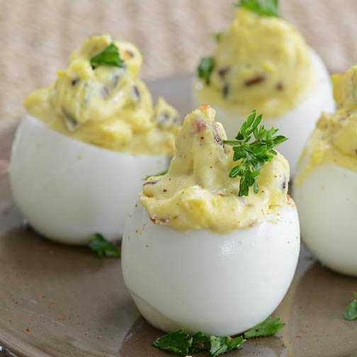 Truffled Deviled Eggs Recipe | Gourmet Food Store Photo [1]