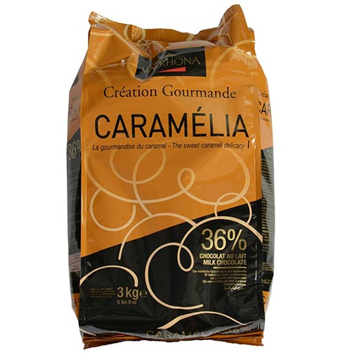 Valrhona Caramel Chocolate Pistoles - Milk, 34%, Caramelia Photo [1]