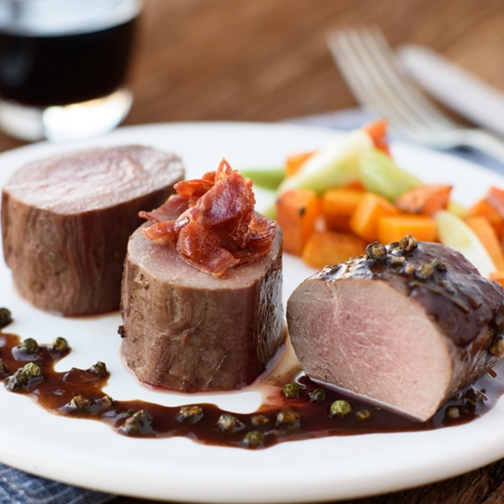 Venison Tenderloin In Peppercorn Sauce Recipe | Gourmet Food Store Photo [1]