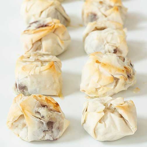 Raspberry and Brie Fillo Puffs - Frozen Photo [1]