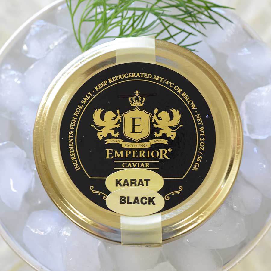 Emperior Osetra Karat Russian Caviar - Black Photo [2]